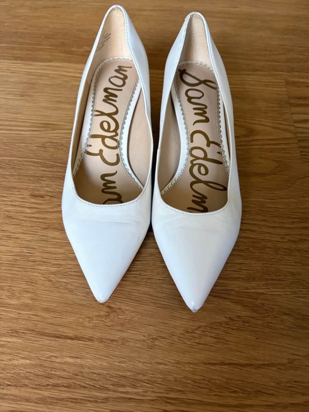 Sam Edelman White Kitten Heel